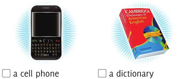 cell phone - dictionary