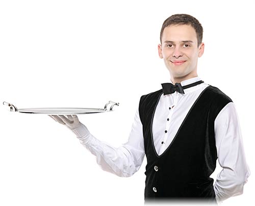 waiter - پیشخدمت مرد