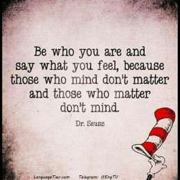 Be who you are