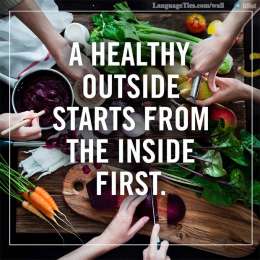 A healthy outside starts from the inside first.