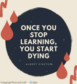 Once You Stop Learning