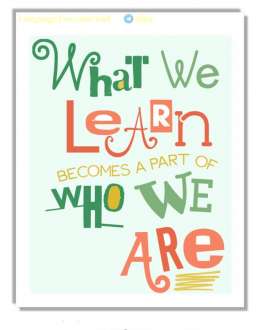 What We Learn Becomes